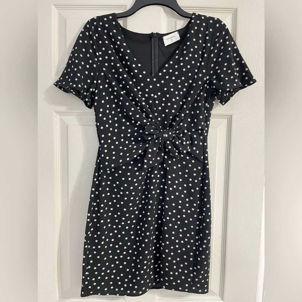 EVERLY polka dot dress